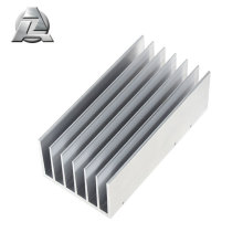 silver anodized aluminum extrusion heat sink profile